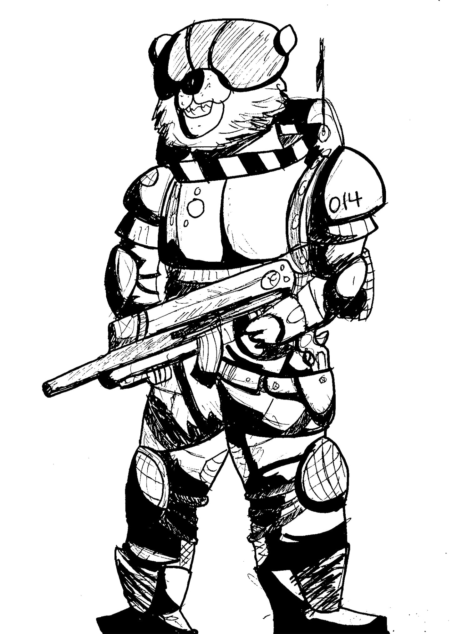 Cyber B.E.A.R - 5 x 7 Print